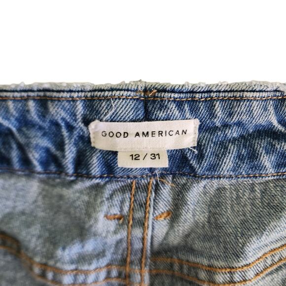 Good American Light Blue Straight Leg Jeans - Picture 9 of 15